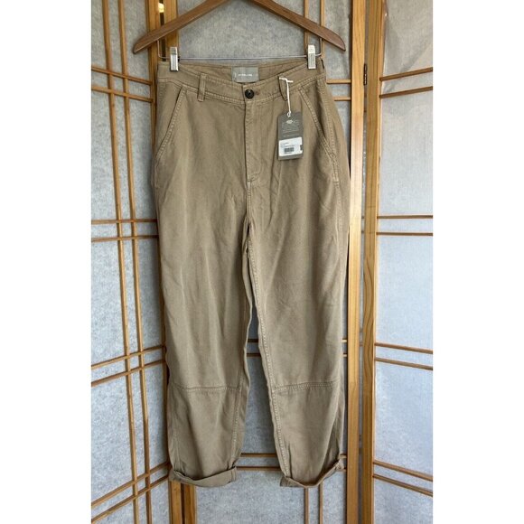NWT Everlane Relaxed Fit Tencel Chinos Pants, Size 2, MSRP $118, Dark Khaki - Picture 5 of 13